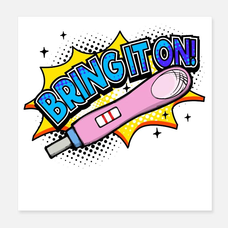 Déclaration de grossesse mère bébé Poster 20 x 20 cm