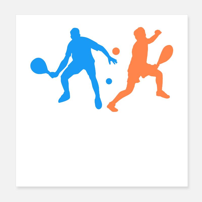 Padel Team Training Player Padel Padel Game Sports Poster 8" x 8" (20x20 cm)
