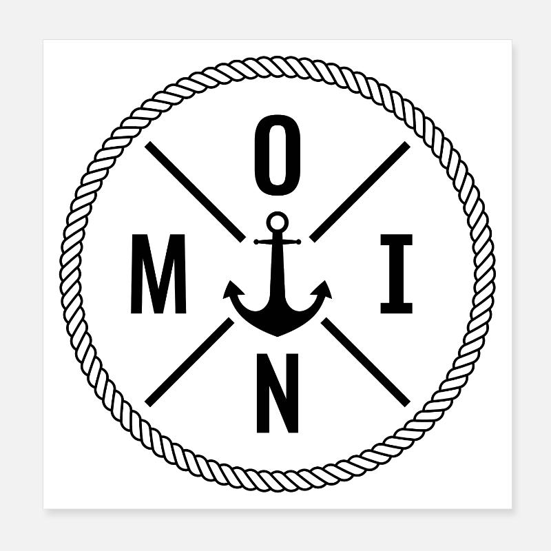 Moin Poster 20x20 cm