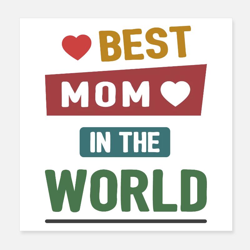 Beste Mutter der Welt Poster 20x20 cm