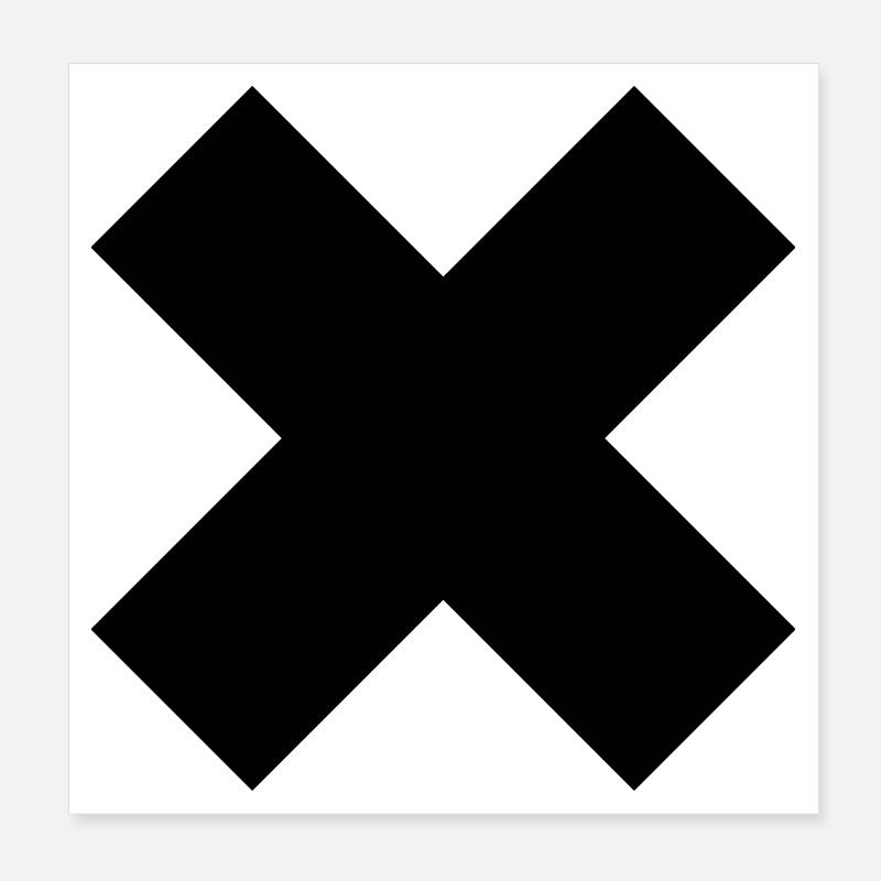 Toxic X Poster 20x20 cm