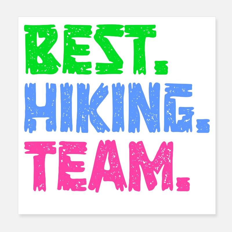 Wanderung Statement Wandern Wanderer Klettern Poster 20x20 cm
