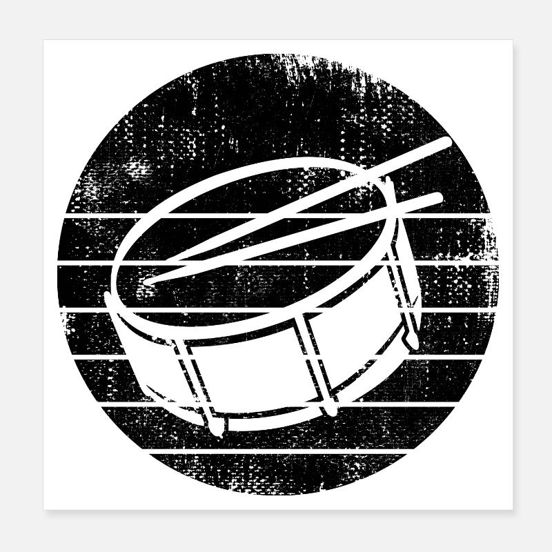 Tambour latéral Poster 20 x 20 cm