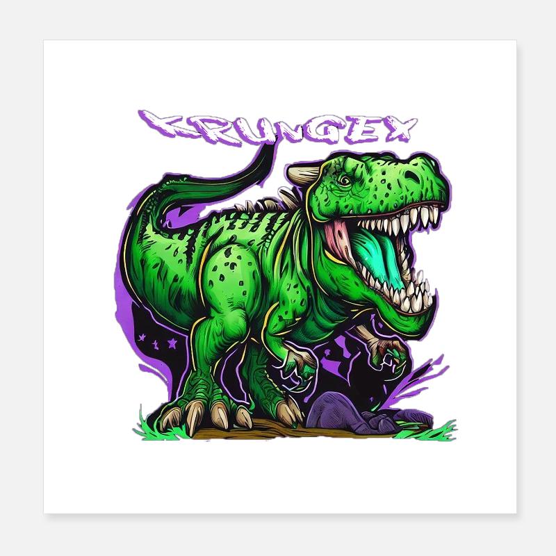Dinosaurier Poster 20x20 cm