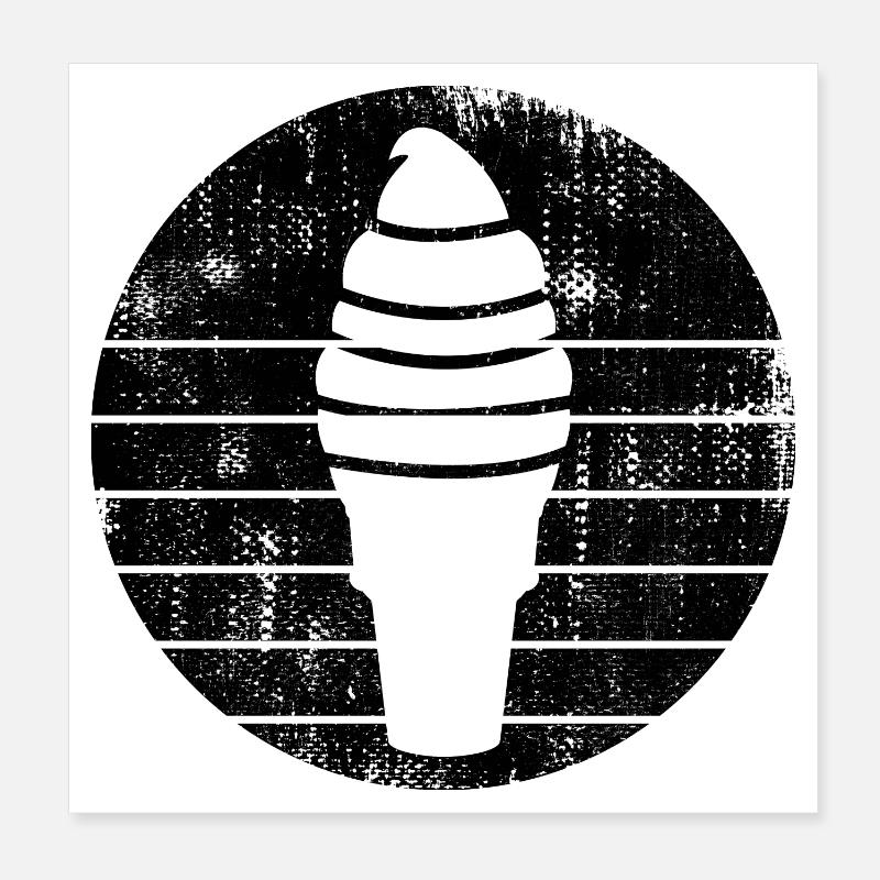 Eistüte Poster 20x20 cm