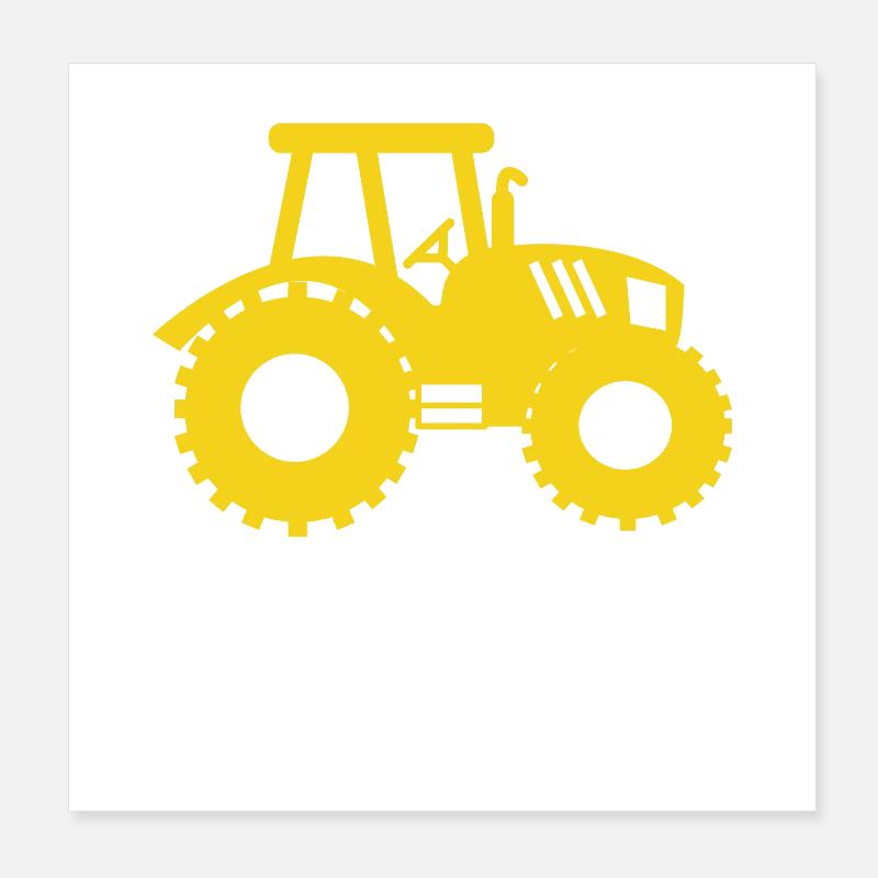 Ackerbau Statement Landwirt Traktor Bauer Biobauer Poster 20x20 cm