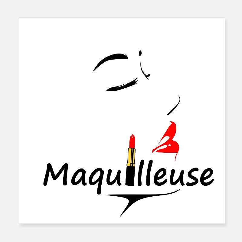 Make-up artist Poster 8" x 8" (20x20 cm)