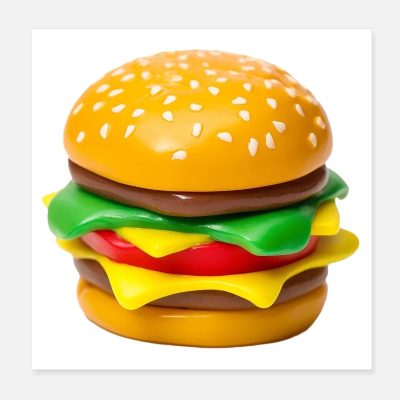 Hamburger Po Kunstprint Poster 20x20 cm