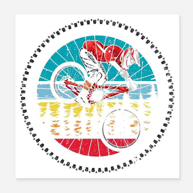 Mountain bicycle Poster 8" x 8" (20x20 cm)