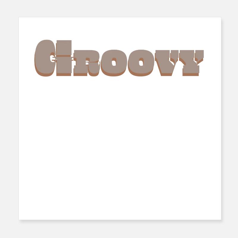 Groovy Poster 20 x 20 cm