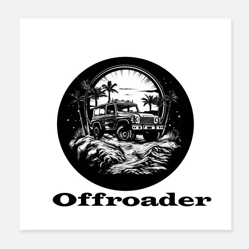 Off-roader Poster 8" x 8" (20x20 cm)