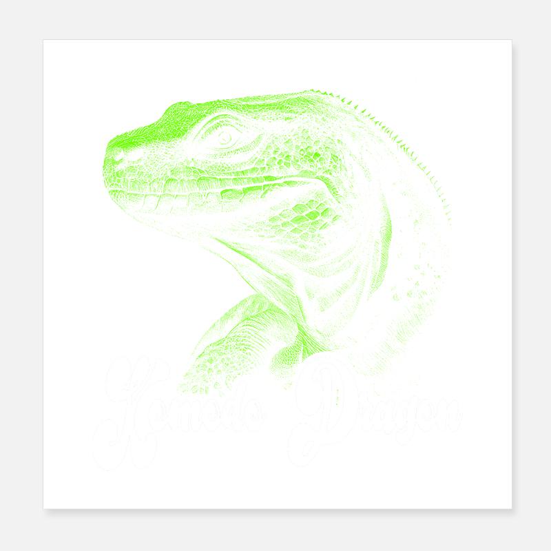 Komodo dragon design Poster 8" x 8" (20x20 cm)