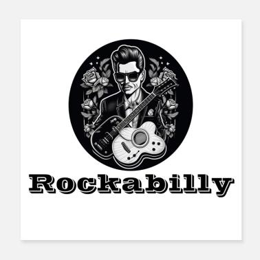 Rockabilly Poster 20x20 cm