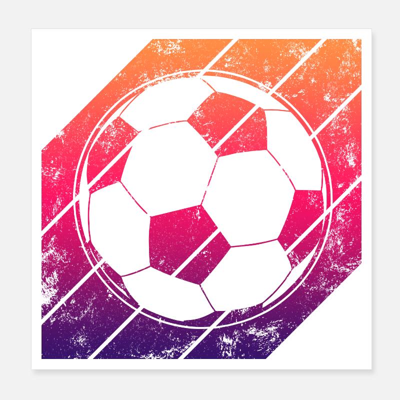 Fußball Poster 20x20 cm