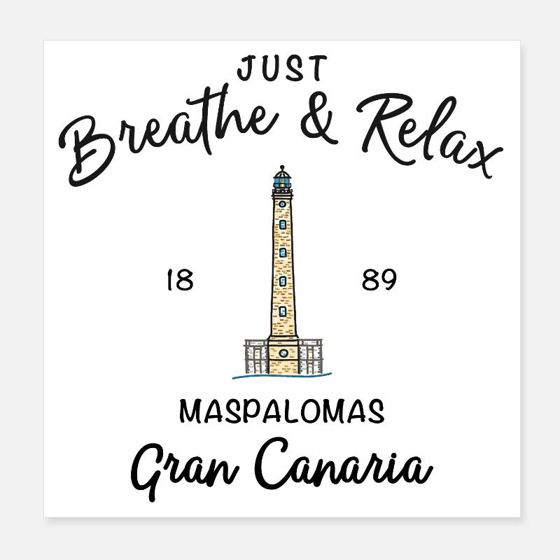 Gran Canaria, Relax, Maspalomas, Spanien Poster 20x20 cm