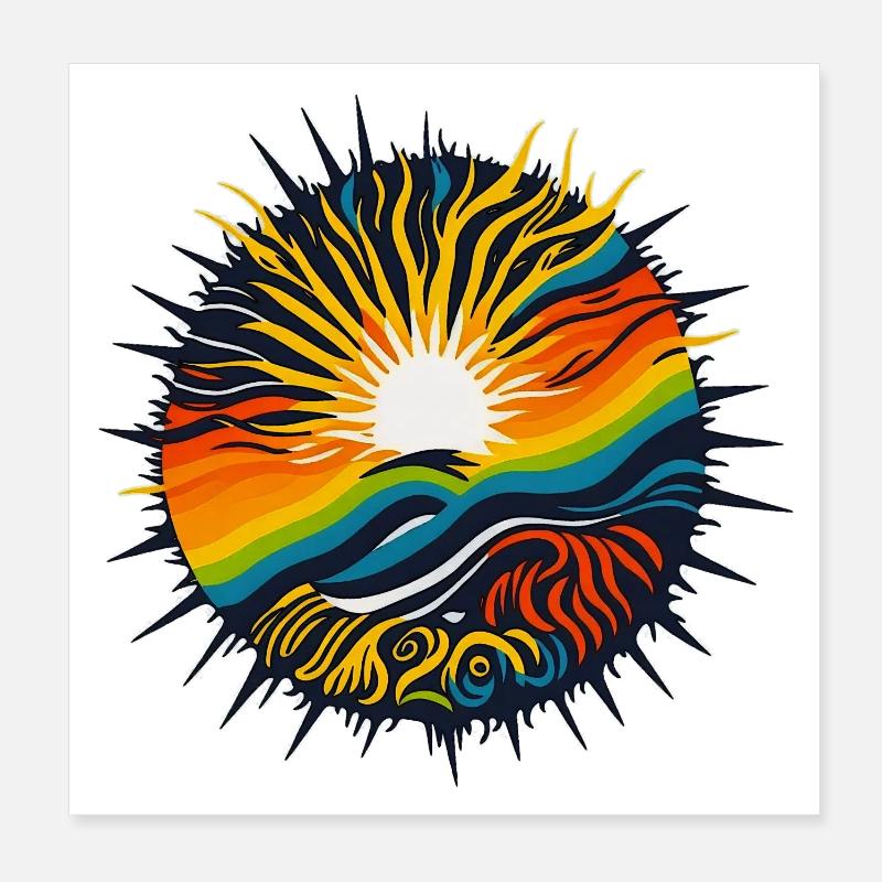 énergie positive Poster 20 x 20 cm