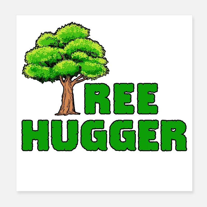 Earth Tree Statement Sustainability Environment Nature Poster 8" x 8" (20x20 cm)