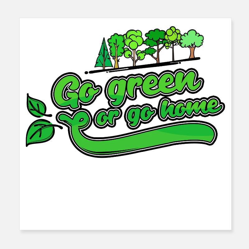 Baum Natur Erde Umwelt Statement Naturschutz Poster 20x20 cm