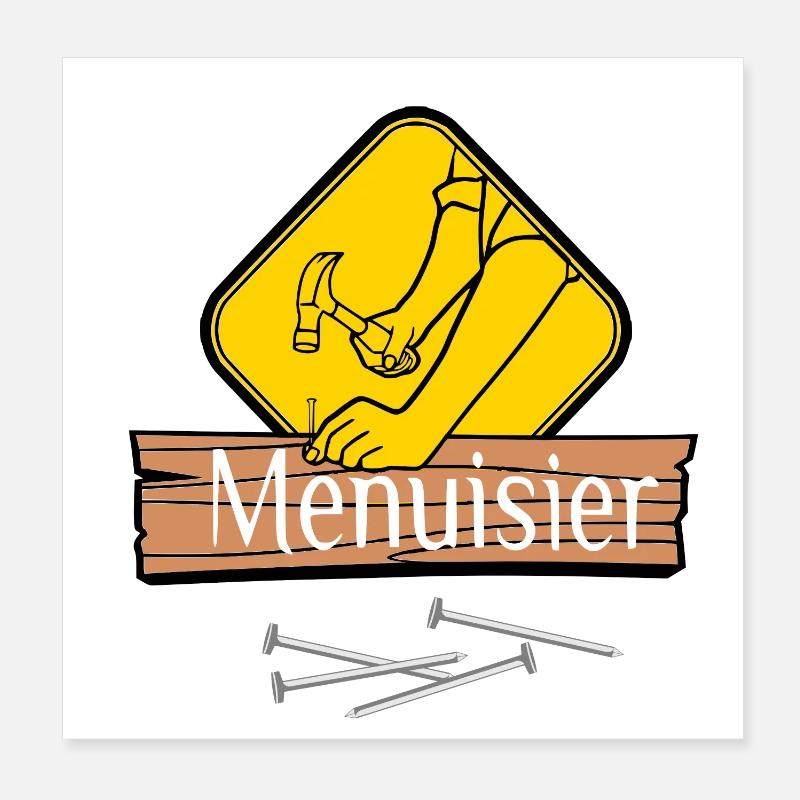 Carpenter Poster 8" x 8" (20x20 cm)