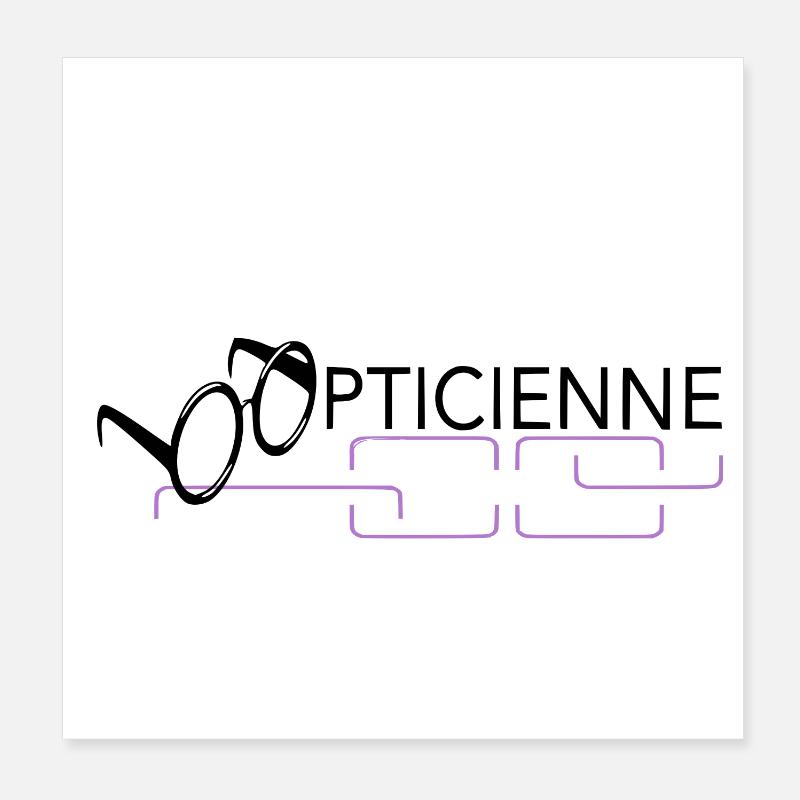 Optiker Poster 20x20 cm