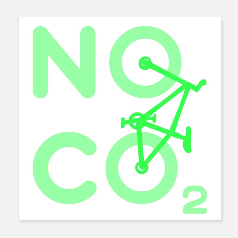 Environmentalist Co2 Environmental Statement Earth Nature Poster 8" x 8" (20x20 cm)