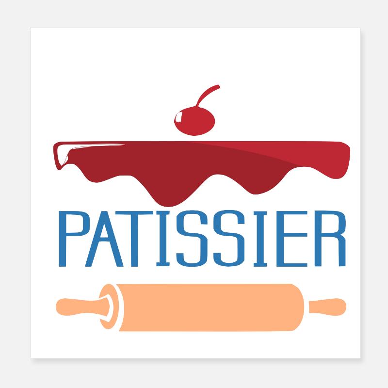 Pâtissier Poster 20 x 20 cm