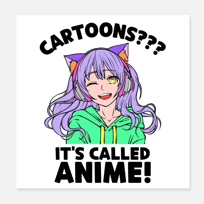 Anime Animation Déclaration Animation Manga Comic Poster 20 x 20 cm