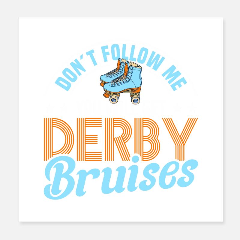 Roller Skate Design Poster 8" x 8" (20x20 cm)