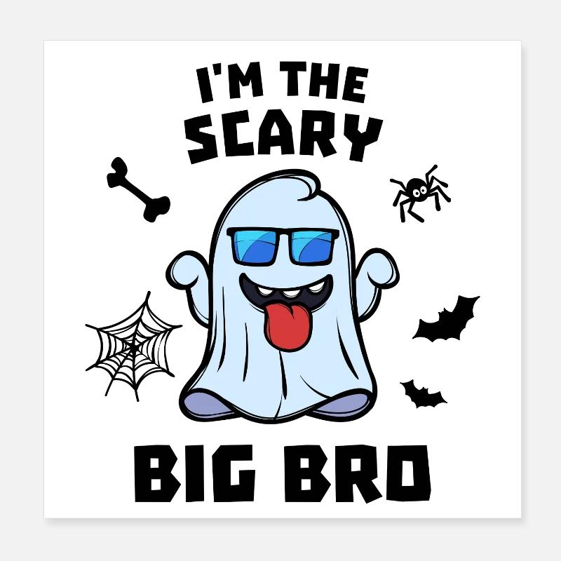 Bro Statement Großer Bruder Geschwister Poster 20x20 cm
