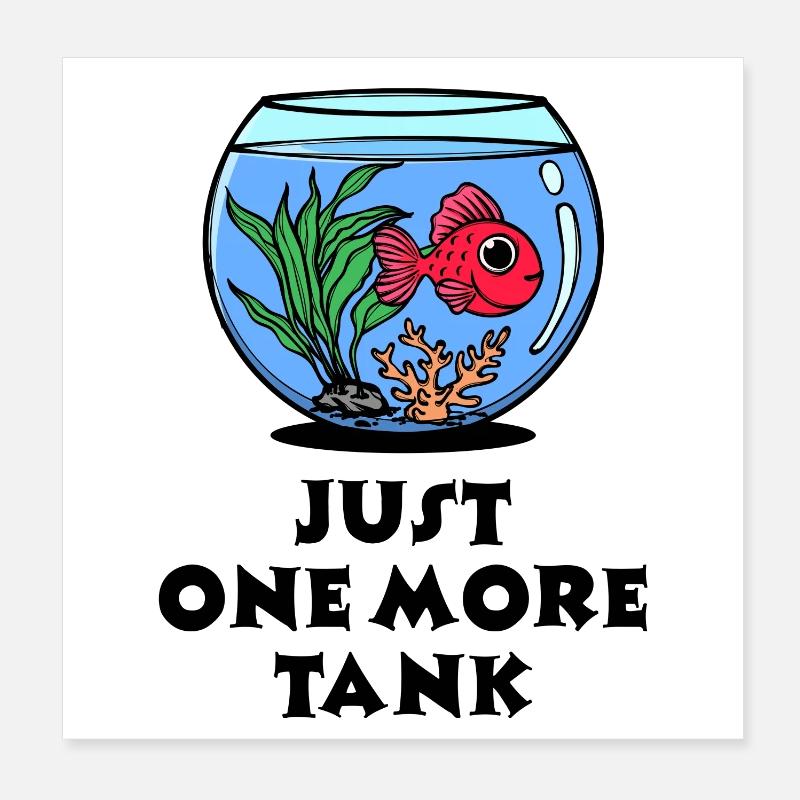 Animaux de compagnie Déclaration Poisson d’aquarium Pet Poster 20 x 20 cm