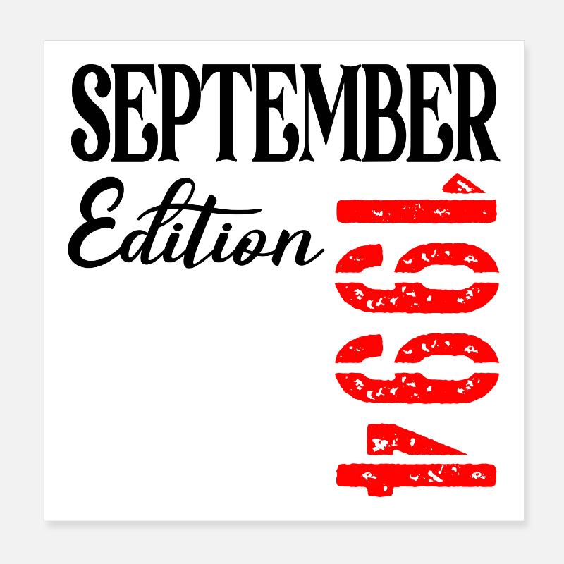 32e anniversaire Septembre 1994 - 32 ans Poster 20 x 20 cm