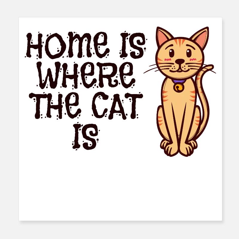 Cat Stuffed Animal Pets Statement Pet Poster 8" x 8" (20x20 cm)