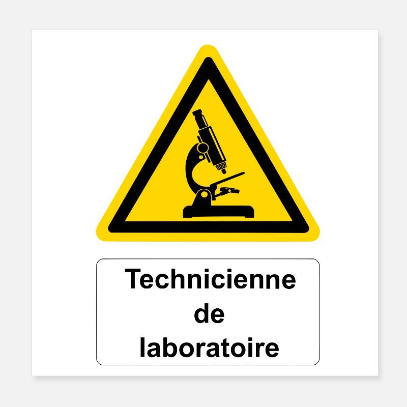 Technicienne de laboratoire Poster 20 x 20 cm