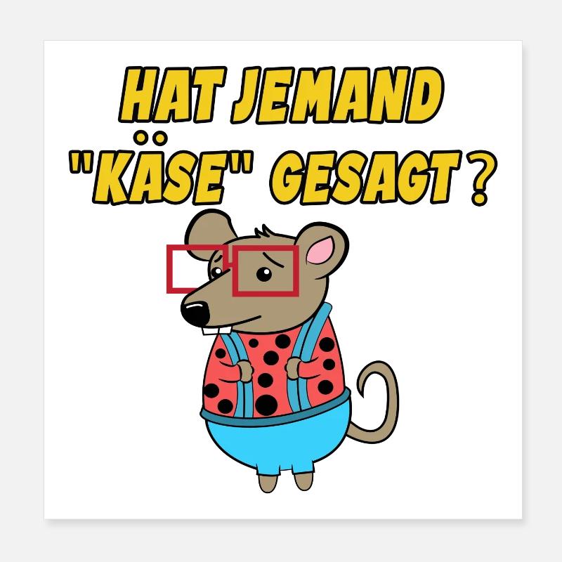 Haustiere Ratte Statement Heimtier Schoßtier Poster 20x20 cm