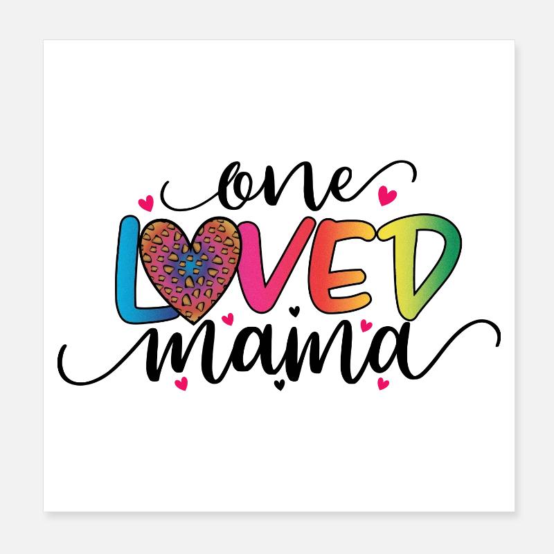 On aimait Maman Poster 20 x 20 cm