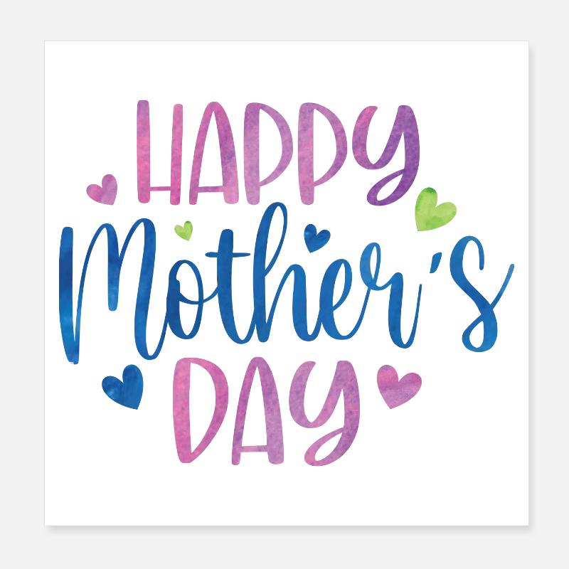 Schönen Muttertag Poster 20x20 cm