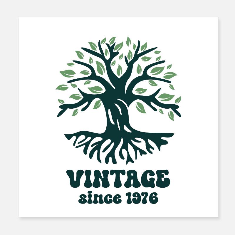 Vintage 1976 Poster 8" x 8" (20x20 cm)