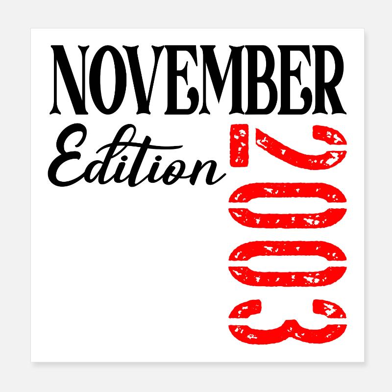 23rd Birthday - Twenty-Three Edition 2003 Poster 8" x 8" (20x20 cm)