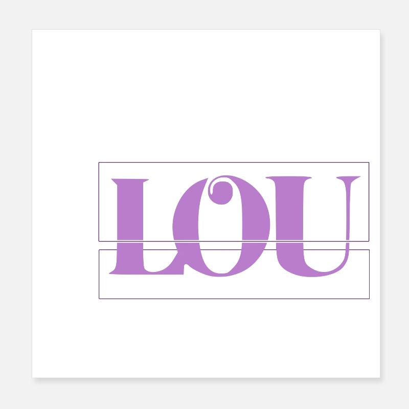 Lou Poster 20x20 cm