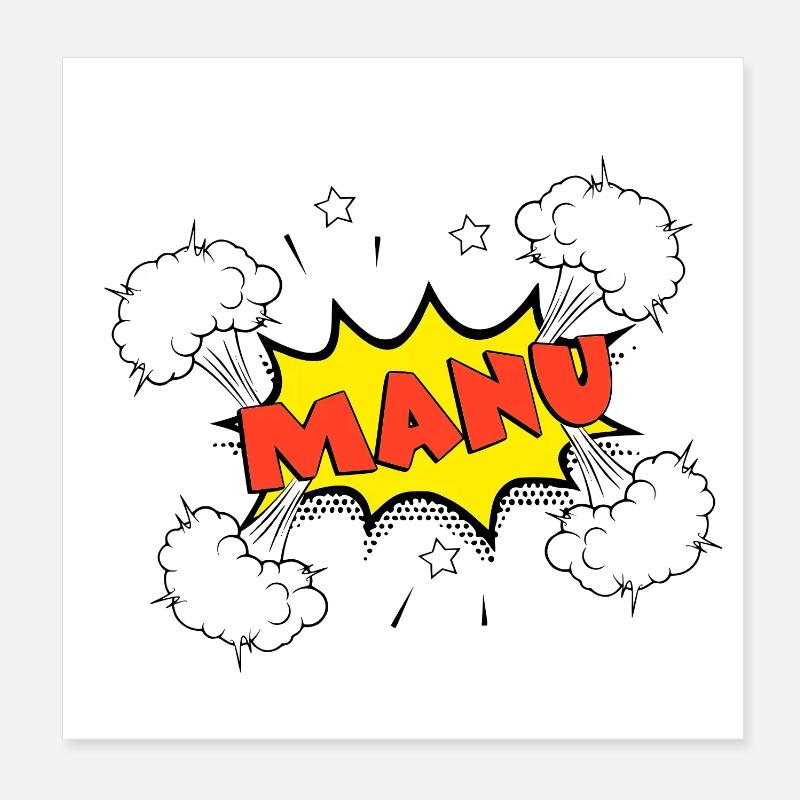 Manu Poster 20x20 cm