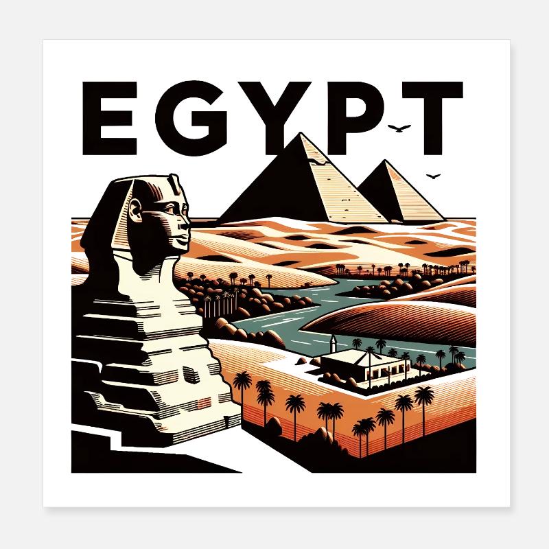 Egitto Poster 20x20 cm