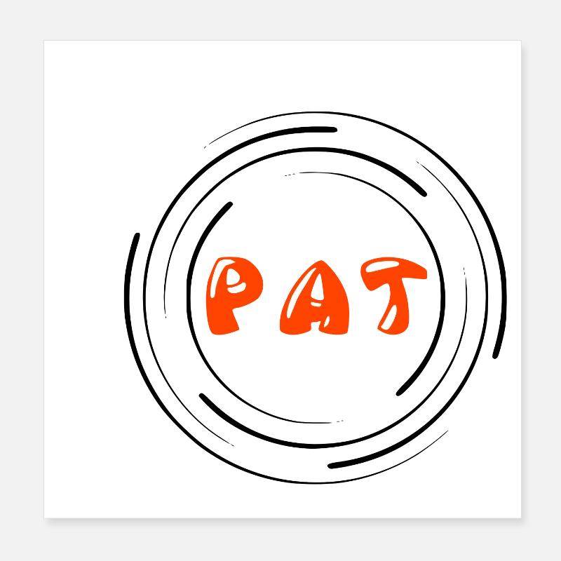 Pat Poster 20 x 20 cm