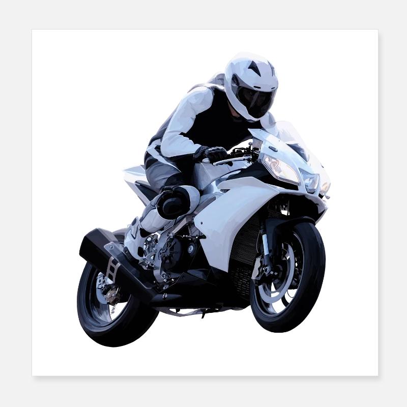 Motorrad Poster 20x20 cm