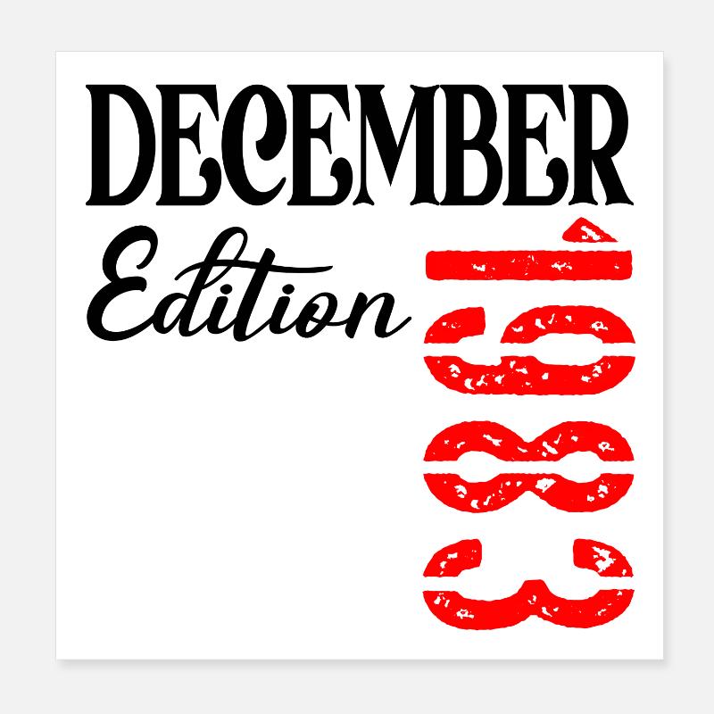 43. GEBURTSTAG – Dezember 1983 Poster 20x20 cm