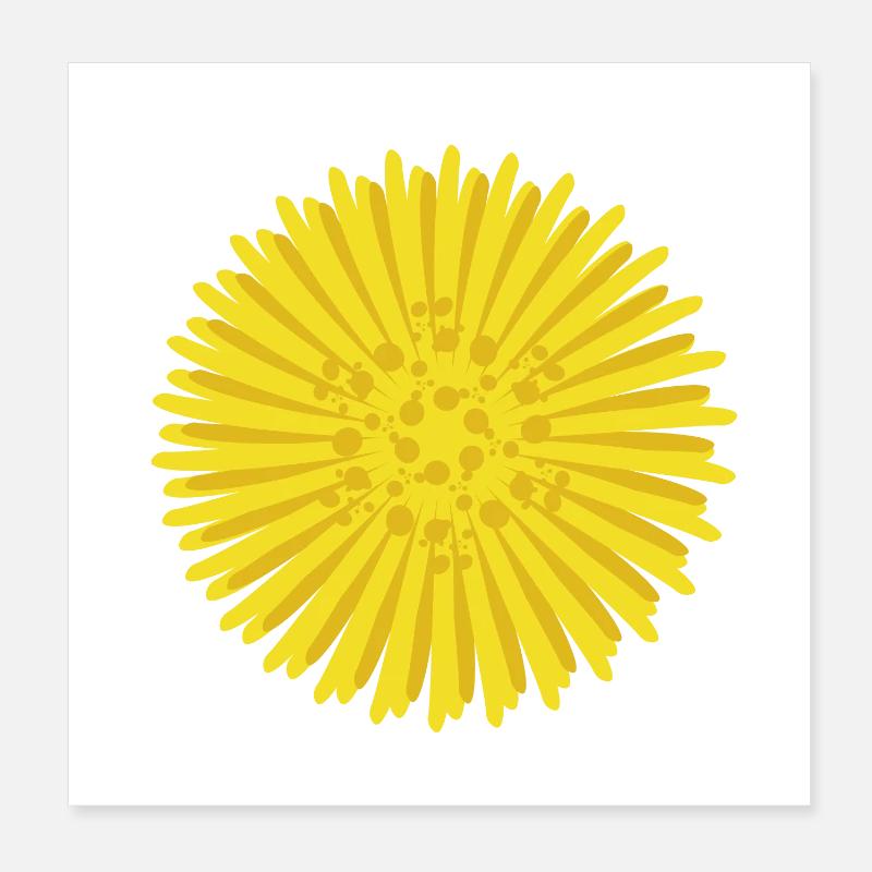 Huflattich Poster 20x20 cm