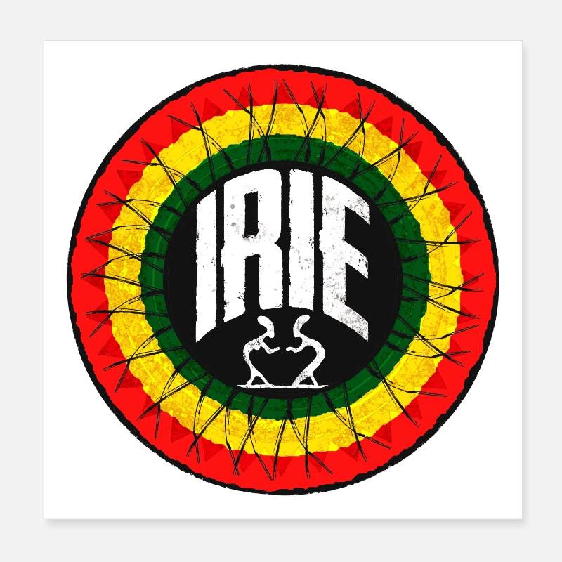 Irie - Reggae Poster 20 x 20 cm