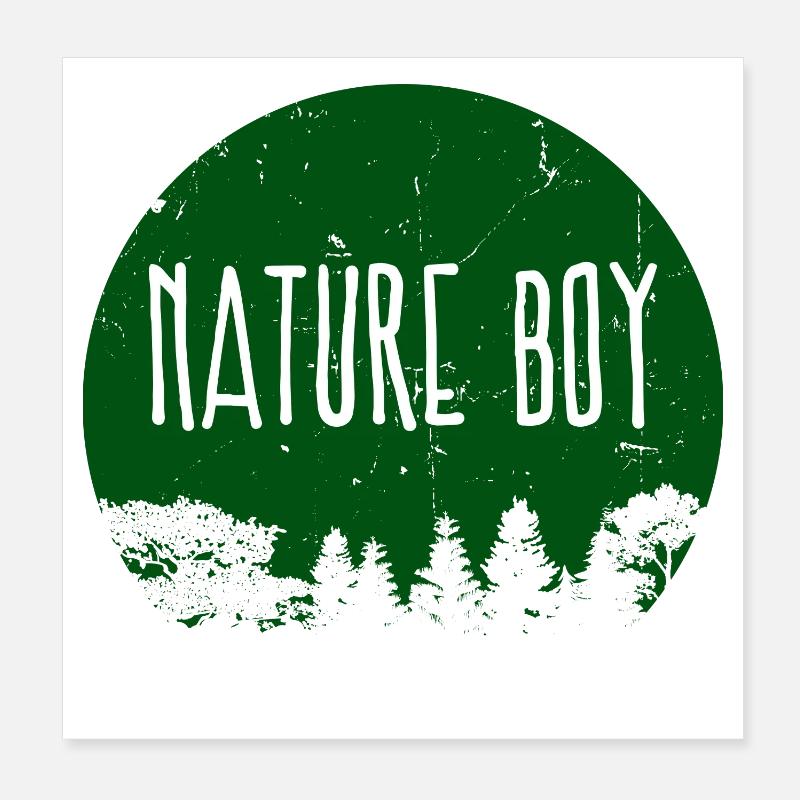 Natur Camper Camping Berge Campingplatz Statement Poster 20x20 cm