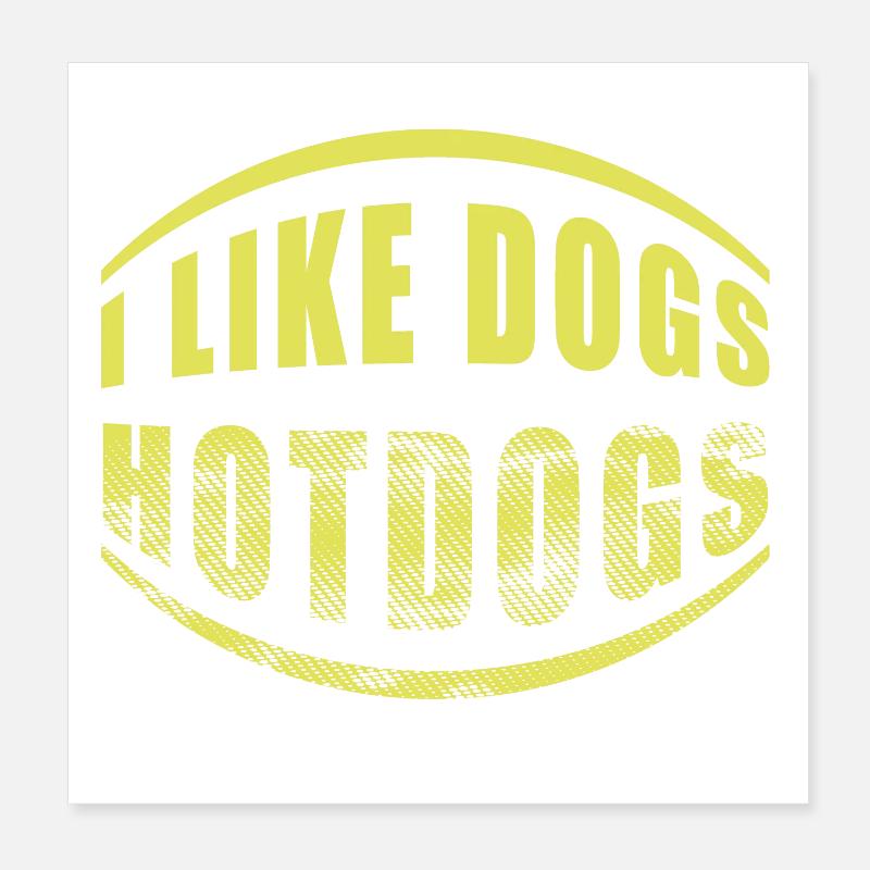 HOT-DOGS Poster 20 x 20 cm