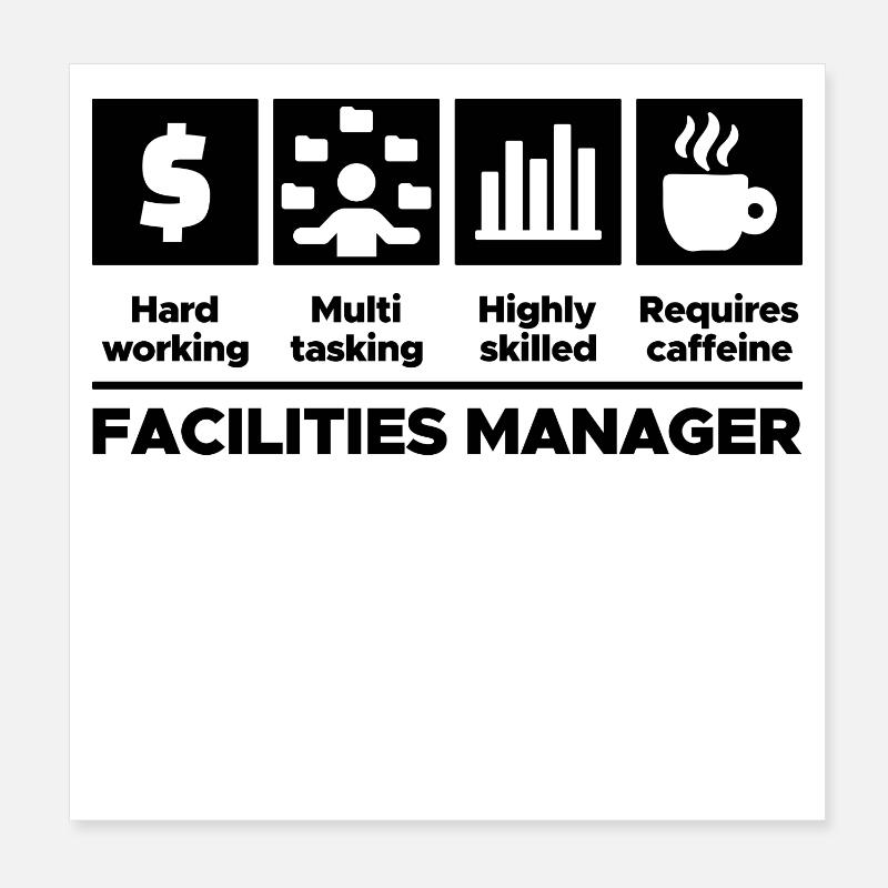 Manager Statement Job Work Workaholic Career Poster 8" x 8" (20x20 cm)