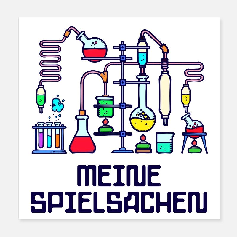 Beruf Wissenschafter Statement Workaholic Karriere Poster 20x20 cm